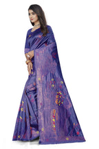 Meenakari Butti Art Silk Saree – Navy Blue