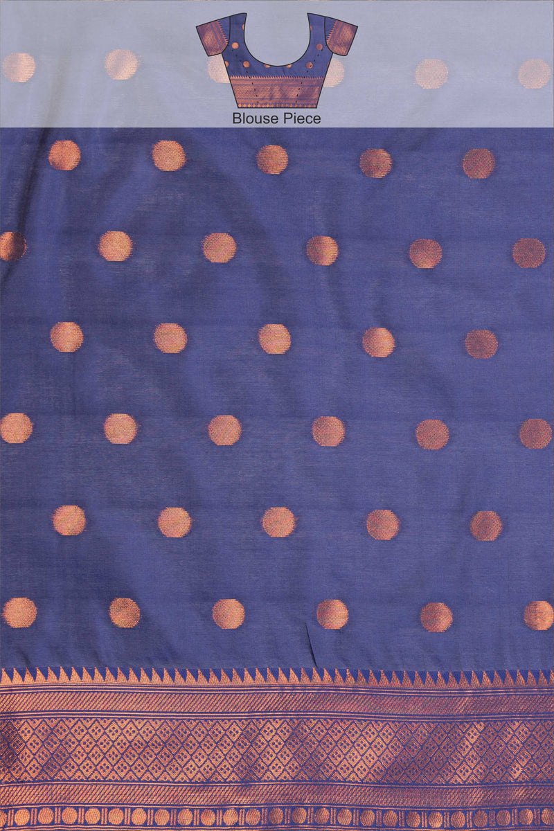 Kanjivaram-style Leaf Jacquard Art Silk Saree – Wine & Grey