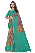 Two-tone Zari Jacquard Art Silk Saree – Sea Green