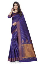 Violet Zari Butti Art Silk Saree – Violet
