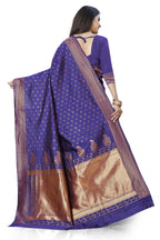 Violet Zari Butti Art Silk Saree